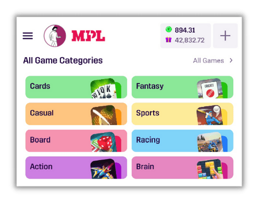 MPL Games Catogarie