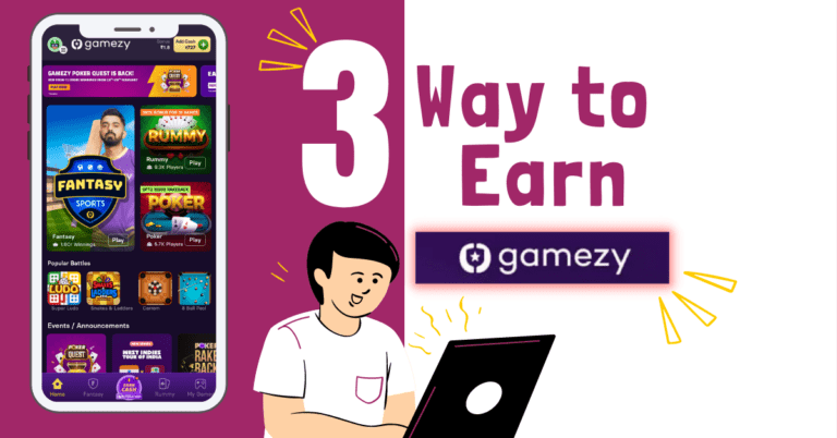 3 Ways to Earn Money Gamezy Fantasy App.