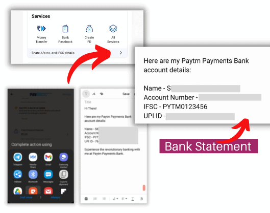 For Paytm Payments bank verification in any fantasy app, you needed an account number, IFSC, photocopy of the bank proof it may be a statement, cheque, etc.